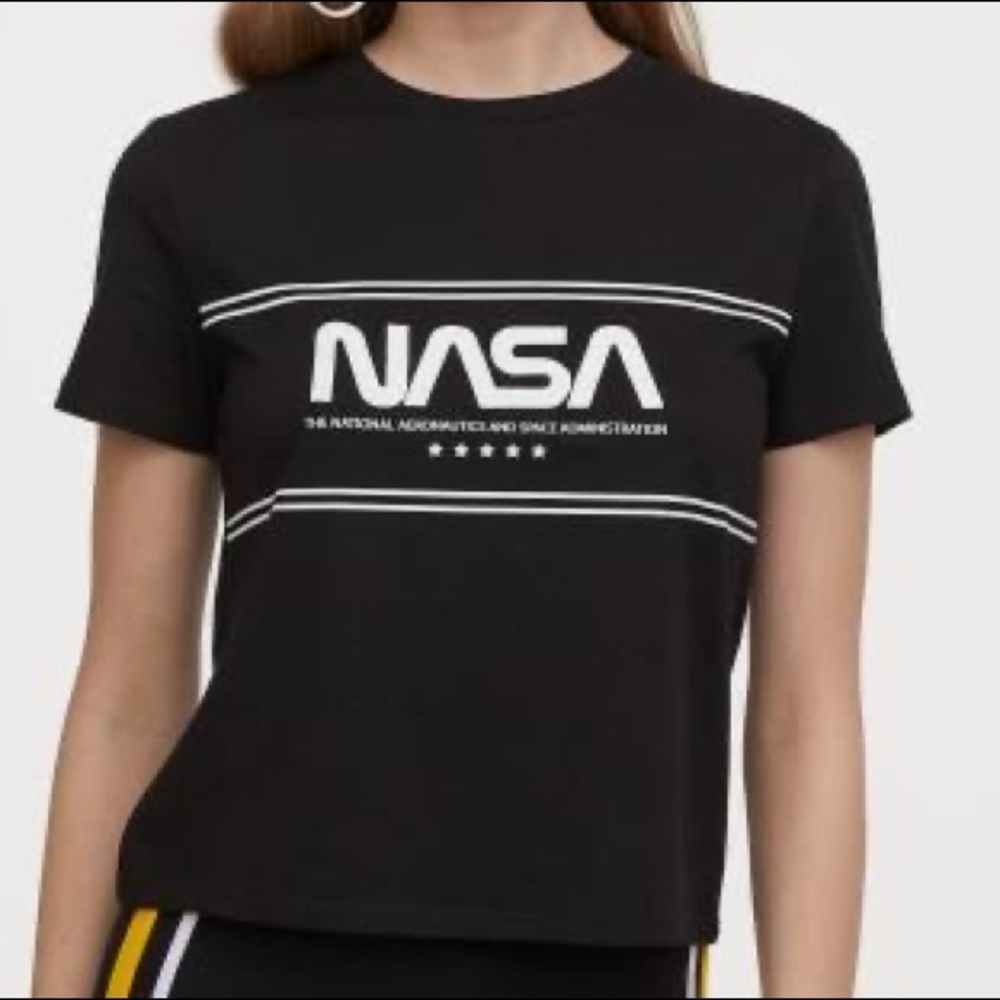H&M black nasa shirt. Size small.